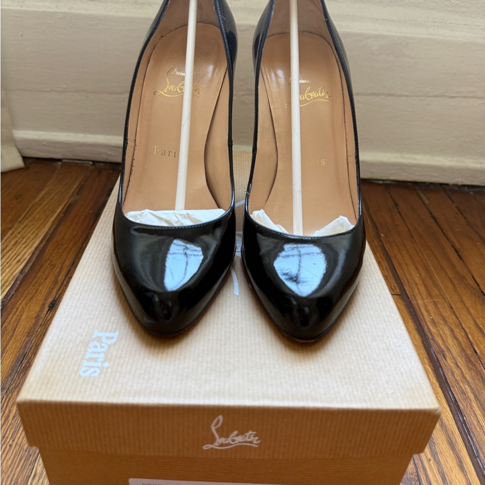 Christian Louboutin Black Patent Leather Heels